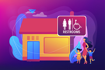 Image showing Public restroomsconcept vector illustration