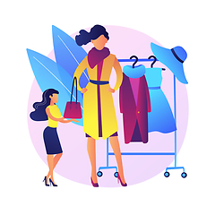 Image showing Personal stylist vector concept metaphor