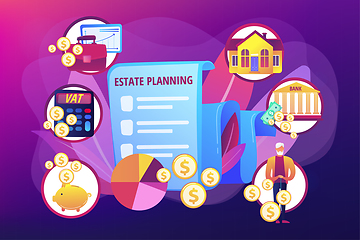 Image showing Estate planning concept vector illustration