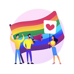 Image showing LGBT pride vector concept metaphor