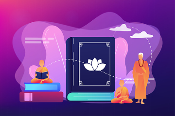 Image showing Buddhism concept vector illustration.