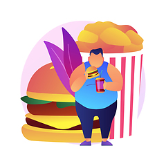 Image showing Fast food vector concept metaphor