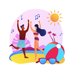 Image showing Beach party vector concept metaphor
