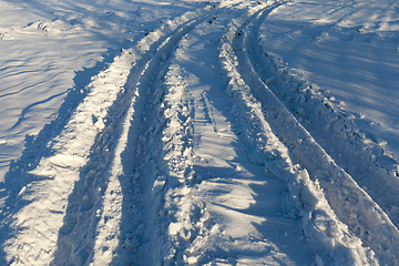 Image showing Road under snow