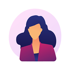 Image showing Young woman passport photo vector concept metaphor