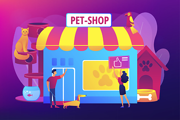 Image showing Animals shop concept vector illustration