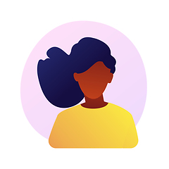 Image showing Woman portrait vector concept metaphor