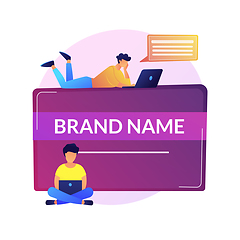 Image showing Brand name innovation vector concept metaphor