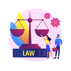 Image showing Legal services vector concept metaphor