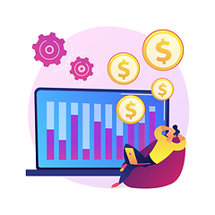 Image showing Passive income vector concept metaphor.