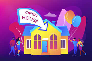 Image showing Open house concept vector illustration.