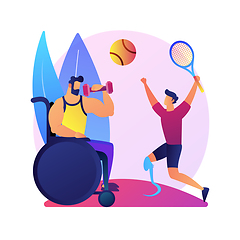 Image showing Disabled sports vector concept metaphor