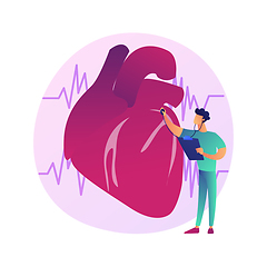 Image showing Cardiology clinic vector concept metaphor