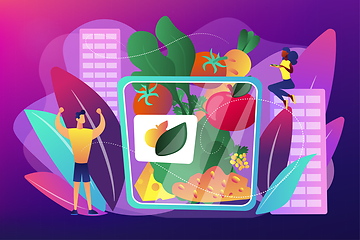 Image showing Assorted snack pack concept vector illustration.