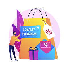 Image showing Shopping discounts vector concept metaphor