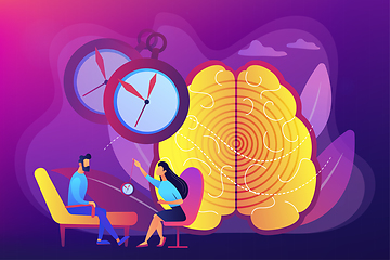 Image showing Hypnosis practice concept vector illustration