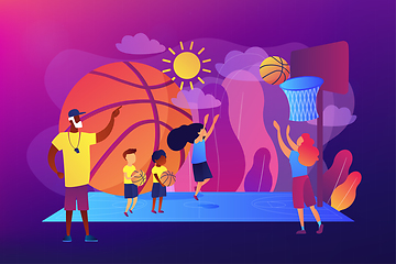 Image showing Basketball camp concept vector illustration.