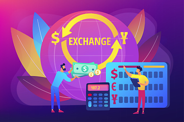 Image showing Currency exchange concept vector illustration