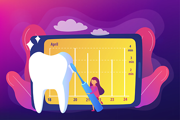 Image showing Childrens electric toothbrush concept vector illustration