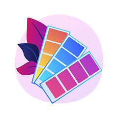 Image showing Colors swatches palette vector concept metaphor.