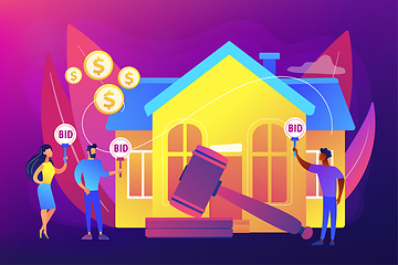 Image showing Auction house concept vector illustration.