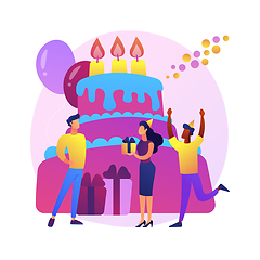 Image showing Anniversary celebration vector concept metaphor