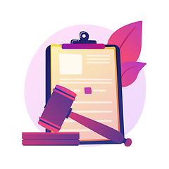 Image showing Legal statement vector concept metaphor