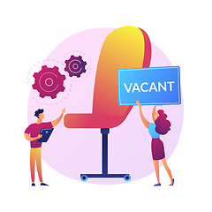 Image showing Vacant job vector concept metaphor