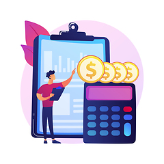 Image showing Income statement vector concept metaphor