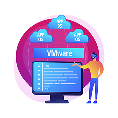 Image showing Cloud information storage vector concept metaphor