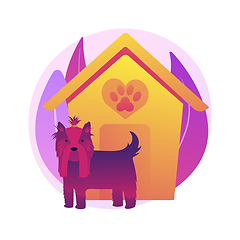 Image showing Dogs friendly place vector concept metaphor