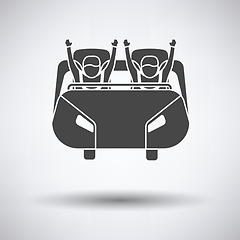 Image showing Roller coaster cart icon