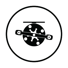 Image showing Icon of Fishing reel 