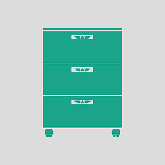 Image showing Office cabinet icon