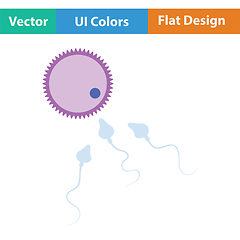 Image showing Sperm and egg cell icon