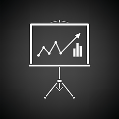 Image showing Analytics stand icon