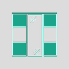 Image showing Wardrobe closet icon