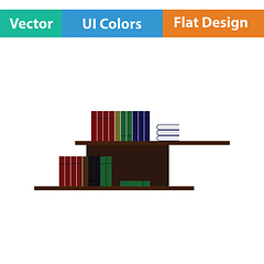 Image showing Wall bookshelf icon