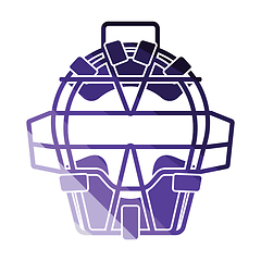 Image showing Baseball face protector icon