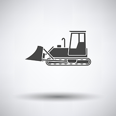 Image showing Icon of Construction bulldozer