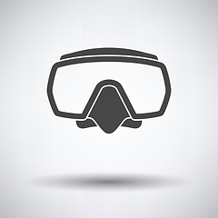 Image showing Icon of scuba mask 