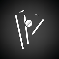 Image showing Cricket wicket icon