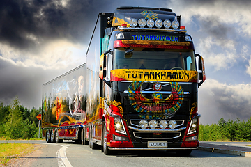 Image showing Volvo Show Truck Tutankhamun on the Road