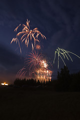 Image showing Fireworks display