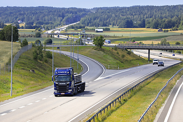 Image showing Scania Semi Trailer Hauls Concrete 