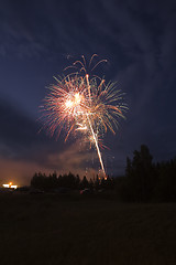 Image showing Late fireworks