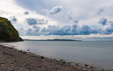 Image showing Clouds over the sea