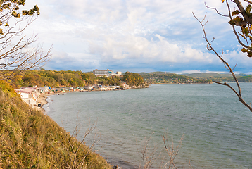 Image showing Clouds over the sea