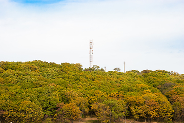 Image showing Telecommunications antenna tower