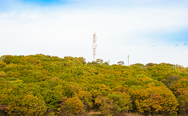 Image showing Telecommunications antenna tower